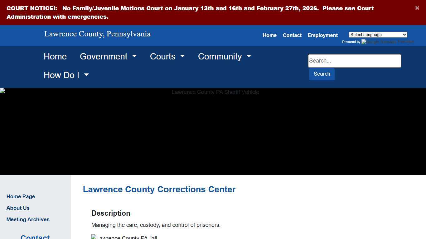 Lawrence County - Corrections