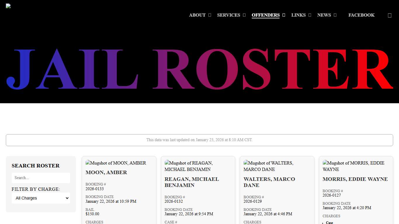 Jail Roster - Pittsburg County Sheriff's Office